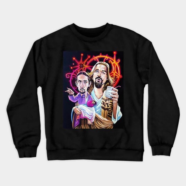 Sweet Baby Jesus Crewneck Sweatshirt by Dave MacDowell Designs